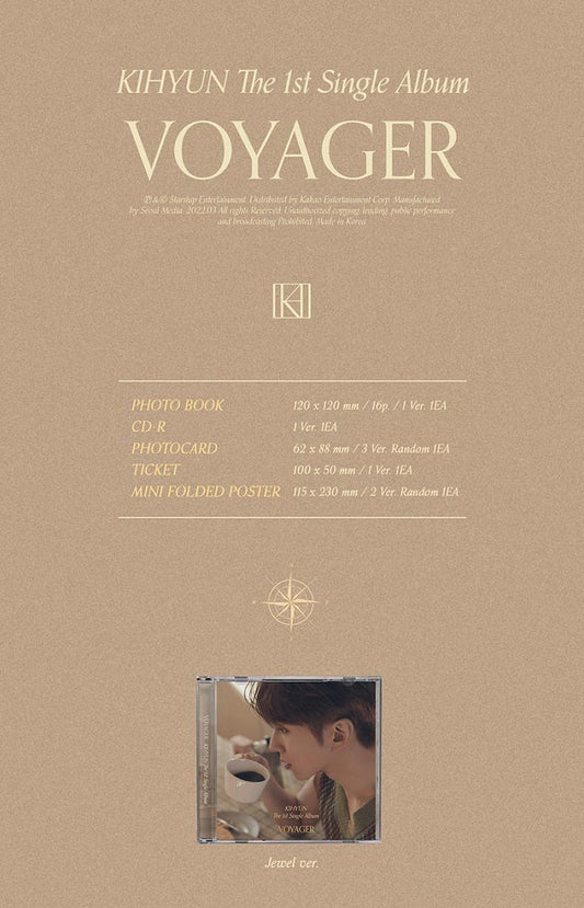 KIHYUN Single Album Vol. 1 - VOYAGER (Jewel Ver.)