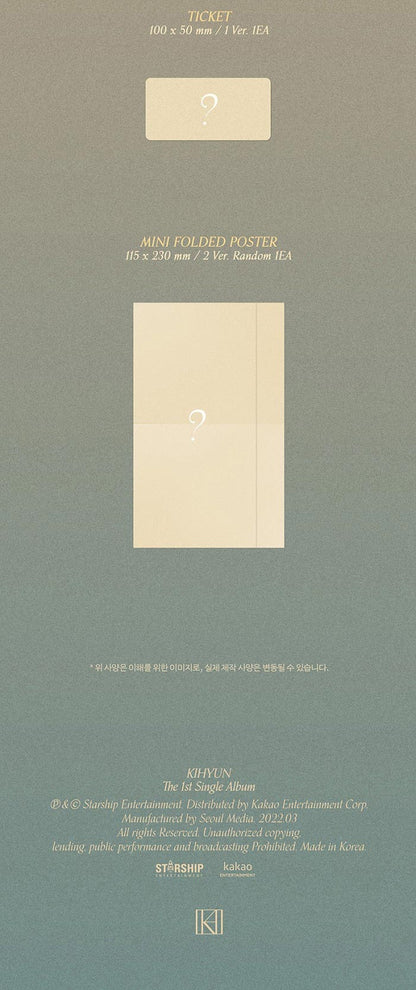 KIHYUN Single Album Vol. 1 - VOYAGER (Jewel Ver.)