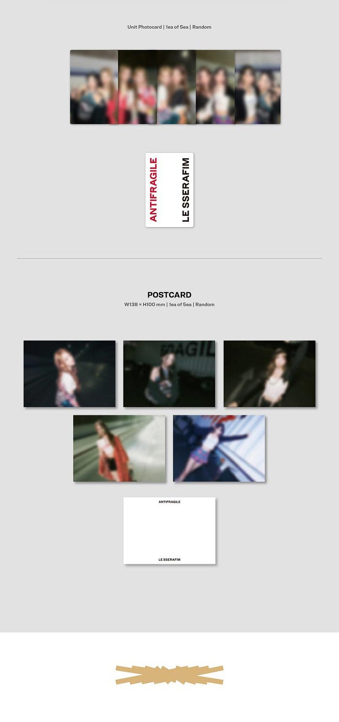 LE SSERAFIM Mini Album Vol. 2 - ANTIFRAGILE (COMPACT Ver.) (Random)