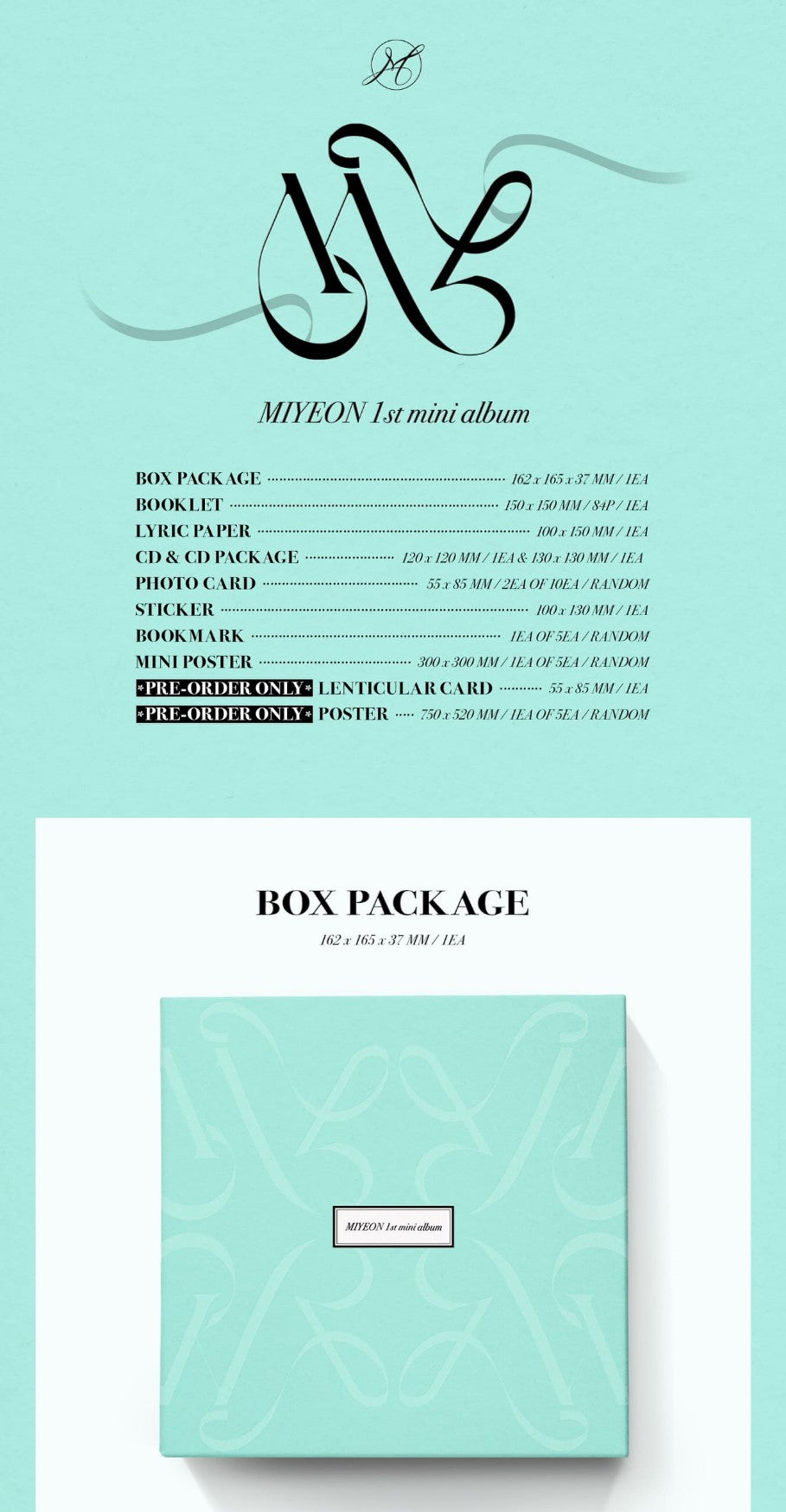 MIYEON Mini Album Vol. 1 - MY