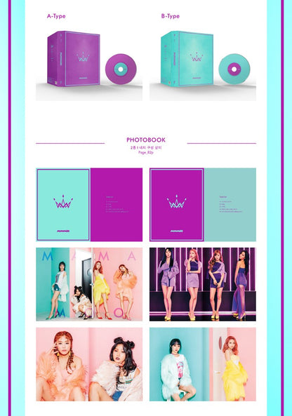 MAMAMOO Mini Album Vol. 5 - PURPLE (Random) [Reprint]