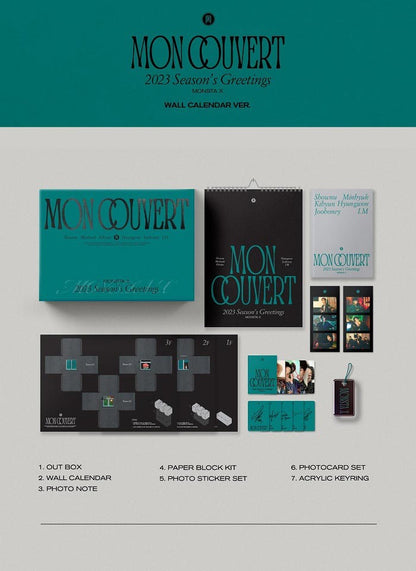 MONSTA X - 2023 Season's Greetings [MON COUVERT] (WALL CALENDAR Ver.)