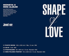 Load image into Gallery viewer, MONSTA X Mini Album Vol. 11 - SHAPE of LOVE (Jewel Ver.) (Random)
