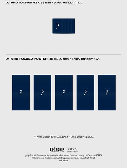 MONSTA X Mini Album Vol. 11 - SHAPE of LOVE (Jewel Ver.) (Random)