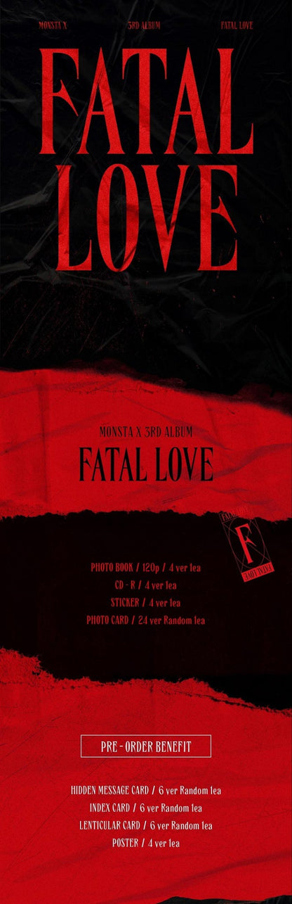 MONSTA X Album Vol. 3 - FATAL LOVE (Random)