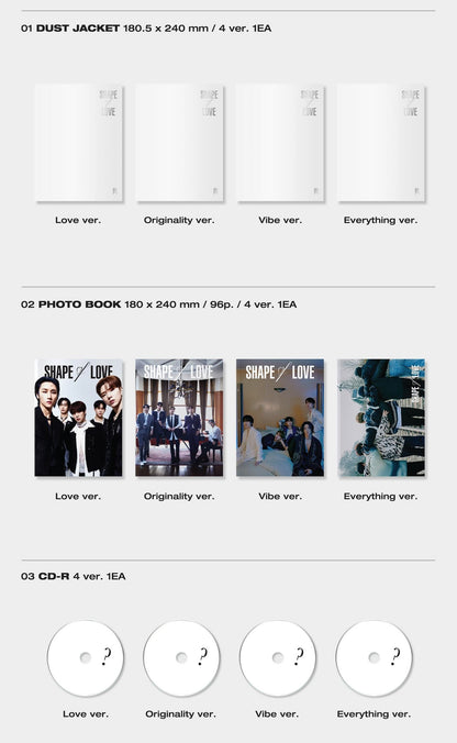 MONSTA X Mini Album Vol. 11 - SHAPE of LOVE (Random)