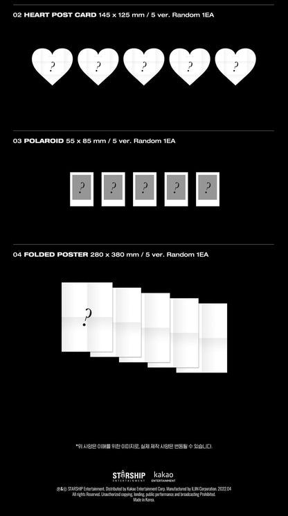 MONSTA X Mini Album Vol. 11 - SHAPE of LOVE (Random)