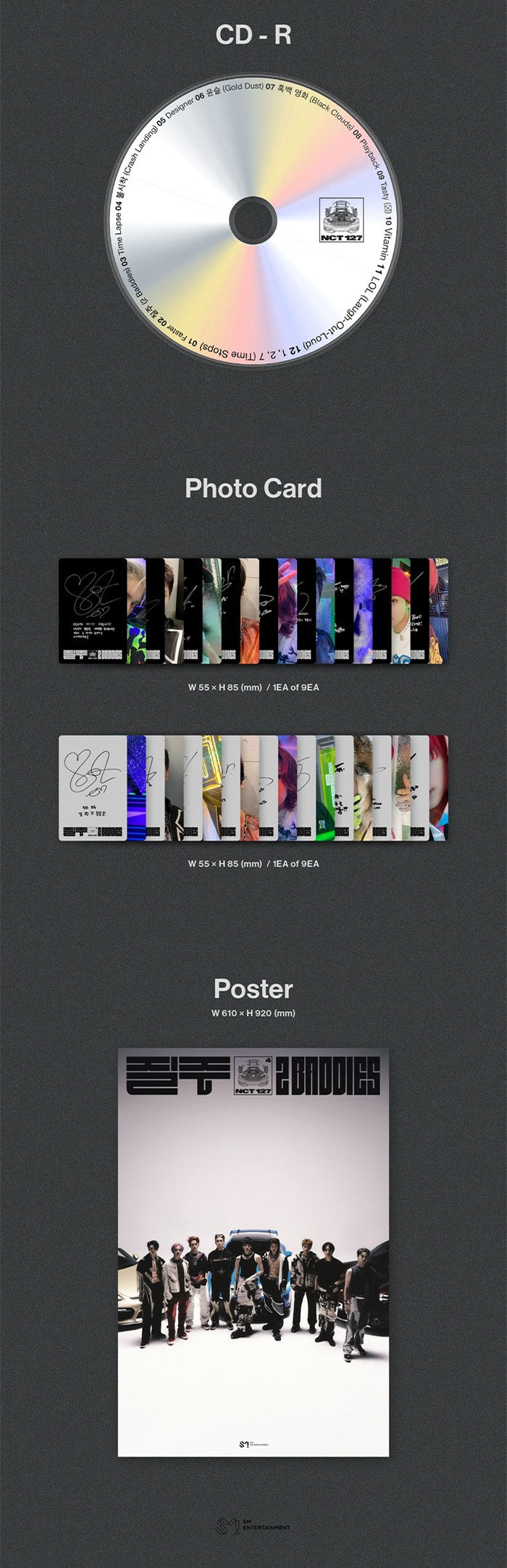[PRE-OWNED] NCT 127 Album Vol. 4 - 질주 (2 Baddies) (Digipack Ver.)