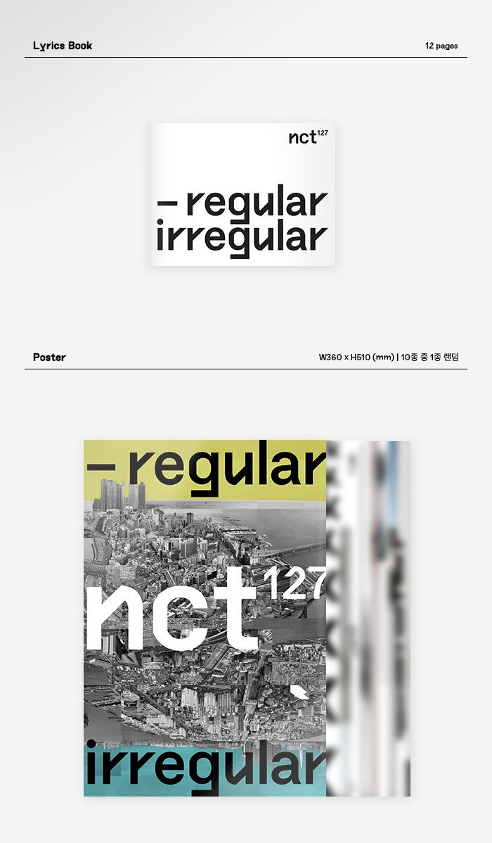 NCT 127 Album Vol. 1 - NCT 127 Regular-Irregular (Random) [Reprint]