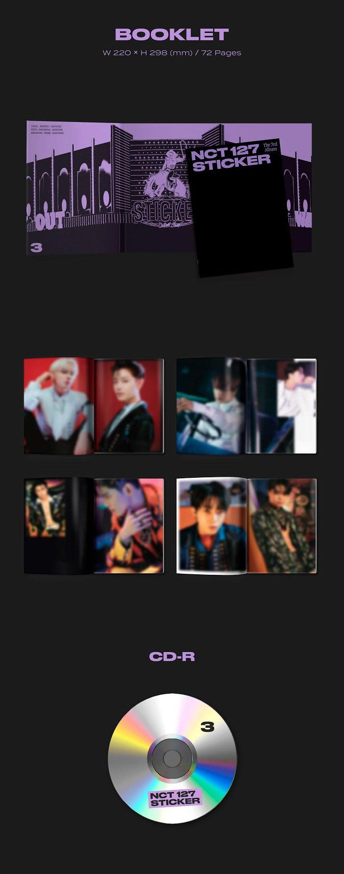 NCT 127 Album Vol. 3 - Sticker (Sticker Ver.)