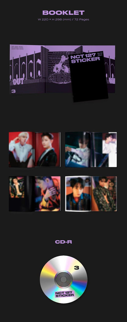 NCT 127 Album Vol. 3 - Sticker (Sticker Ver.)