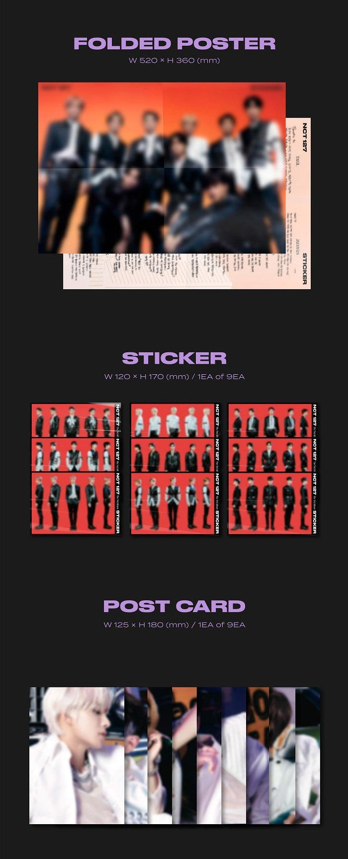 NCT 127 Album Vol. 3 - Sticker (Sticker Ver.)