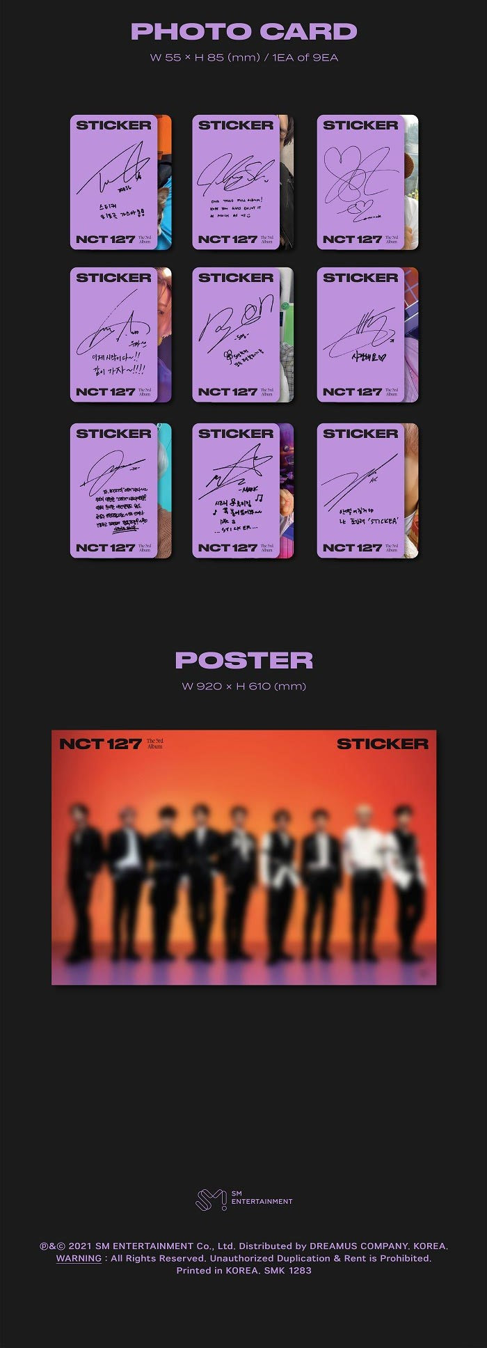 NCT 127 Album Vol. 3 - Sticker (Sticker Ver.)