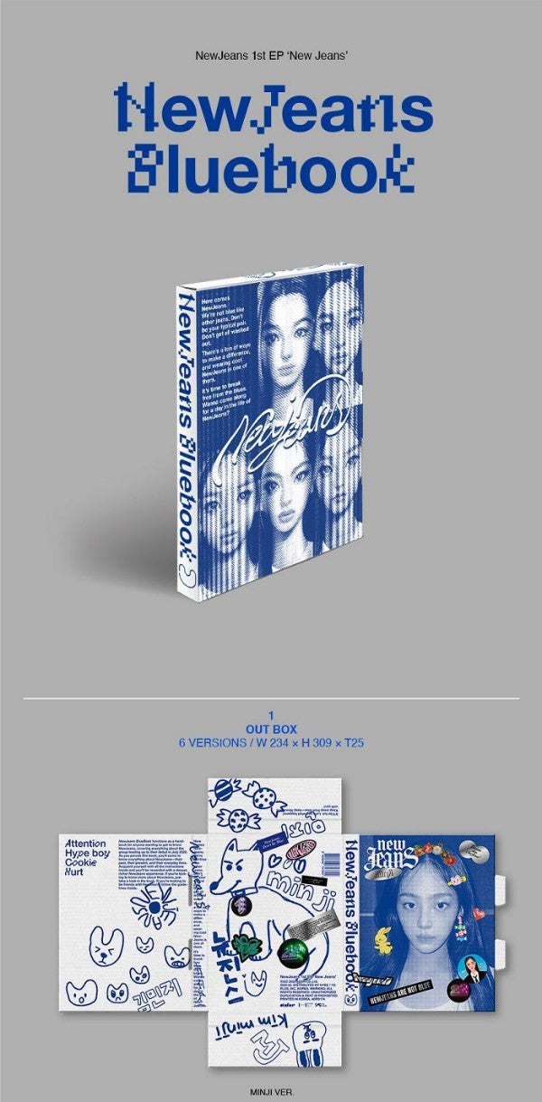 NewJeans 1st EP - New Jeans (Bluebook Ver.) (Random) – K-Pop Stop NZ