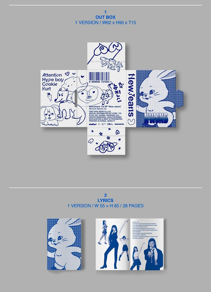 NewJeans 1st EP - New Jeans (Weverse Albums Ver.)