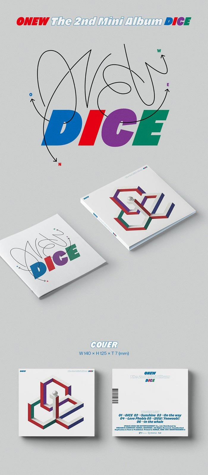 ONEW Mini Album Vol. 2 - DICE (Digipack Ver.)