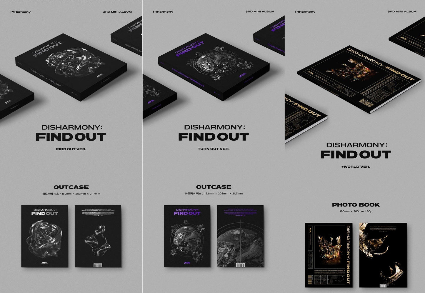 P1Harmony Mini Album Vol. 3 - DISHARMONY : FIND OUT (Random)