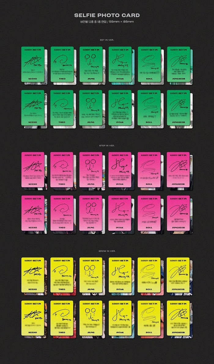 P1Harmony Mini Album Vol. 5 - HARMONY : SET IN (Random)