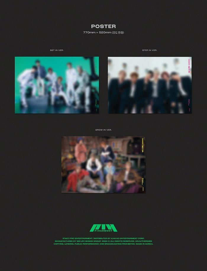 P1Harmony Mini Album Vol. 5 - HARMONY : SET IN (Random)