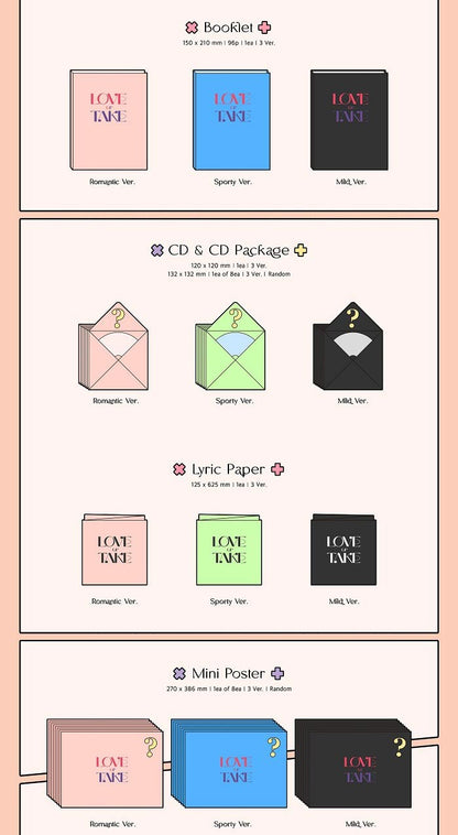 PENTAGON Mini Album Vol. 11 - LOVE or TAKE
