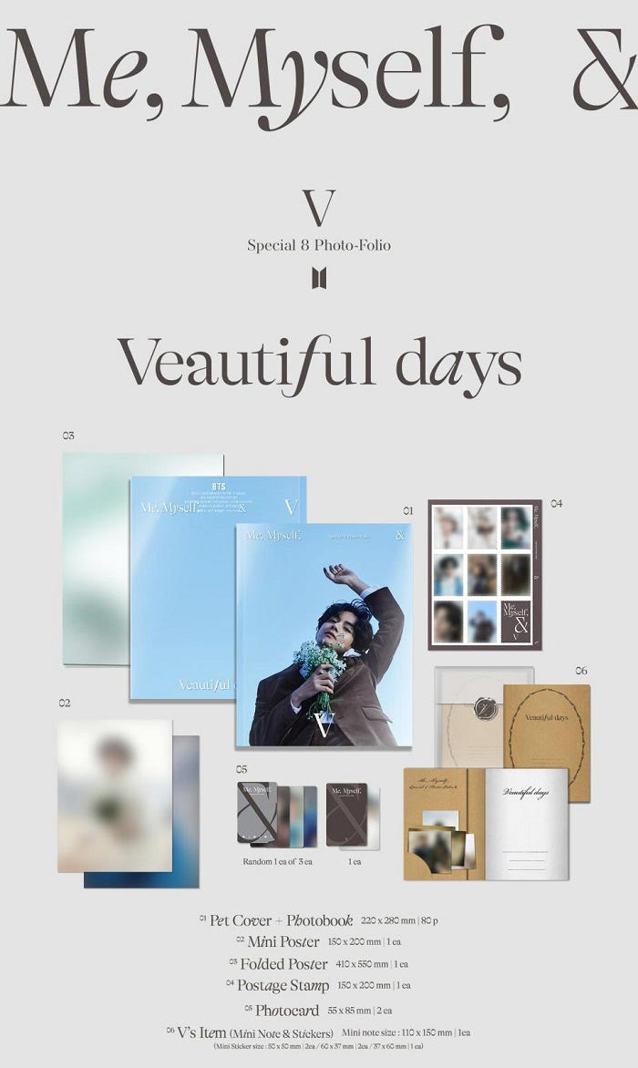 V - Special 8 Photo-Folio [Me, Myself, and V ‘Veautiful days’]