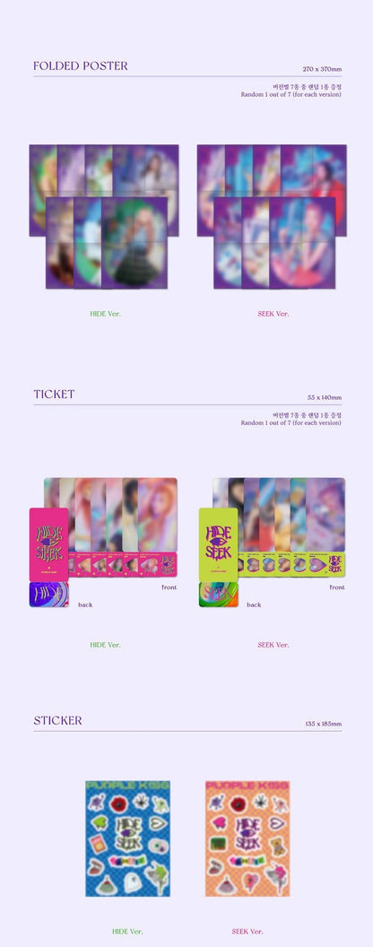 PURPLE KISS Mini Album Vol. 2 - HIDE & SEEK (Random Ver.)