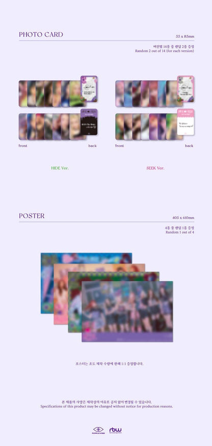 PURPLE KISS Mini Album Vol. 2 - HIDE & SEEK (Random Ver.)