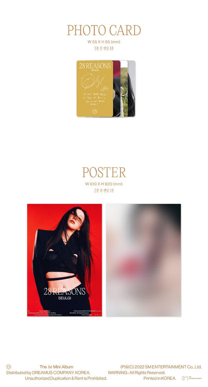 SEULGI Mini Album Vol. 1 - 28 Reasons (Case Ver.)