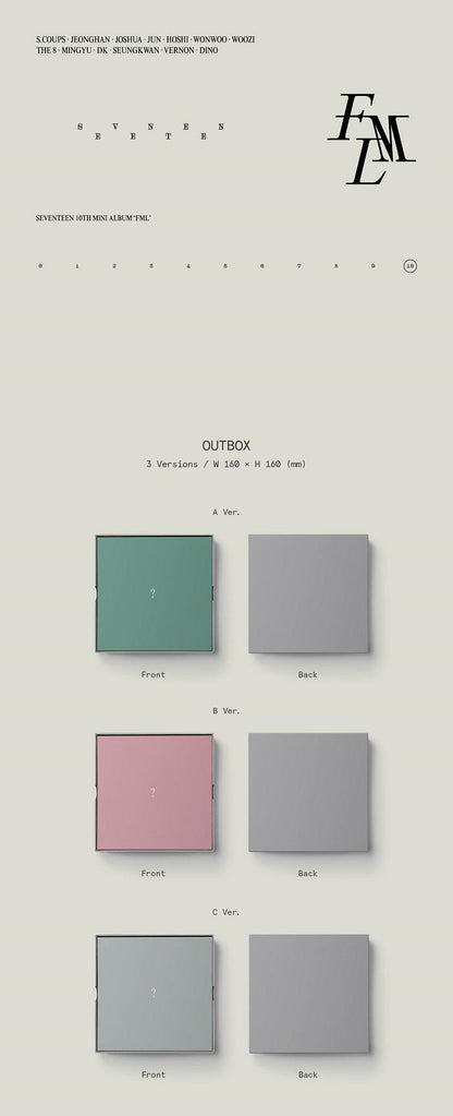 Seventeen Mini Album Vol. 10 - FML (Random)