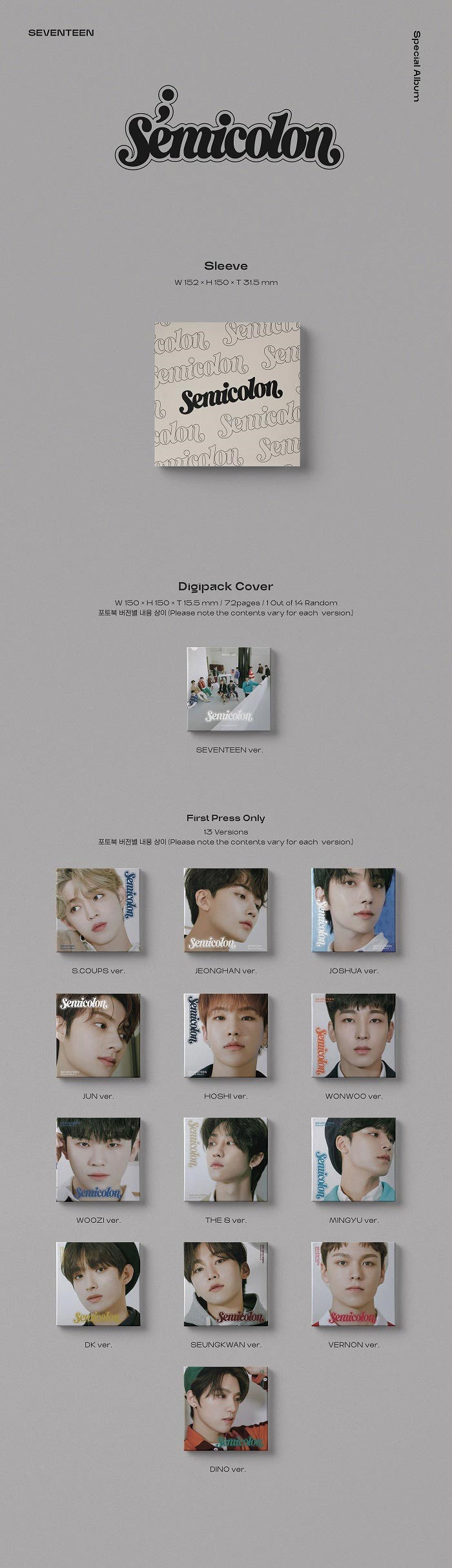 Seventeen Special Album - ; [Semicolon]