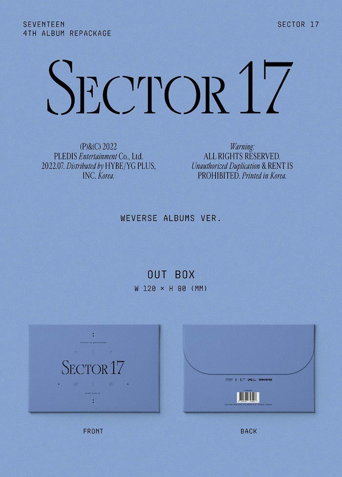 Seventeen Album Vol. 4 (Repackage) - SECTOR 17 (Weverse Albums Ver.)