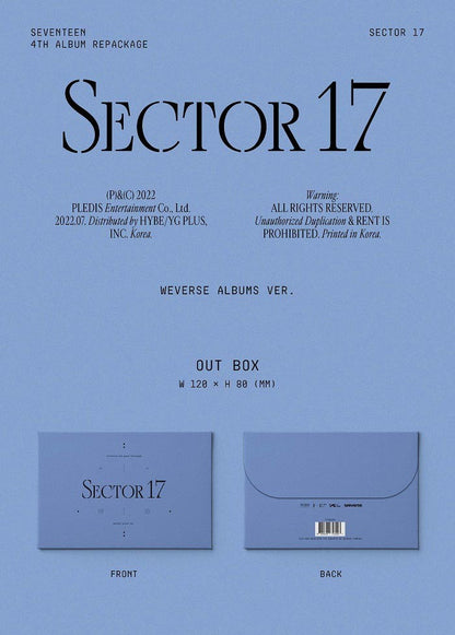 Seventeen Album Vol. 4 (Repackage) - SECTOR 17 (Weverse Albums Ver.)