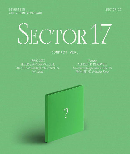 Seventeen Album Vol. 4 (Repackage) - SECTOR 17 (COMPACT Ver.) (Random)