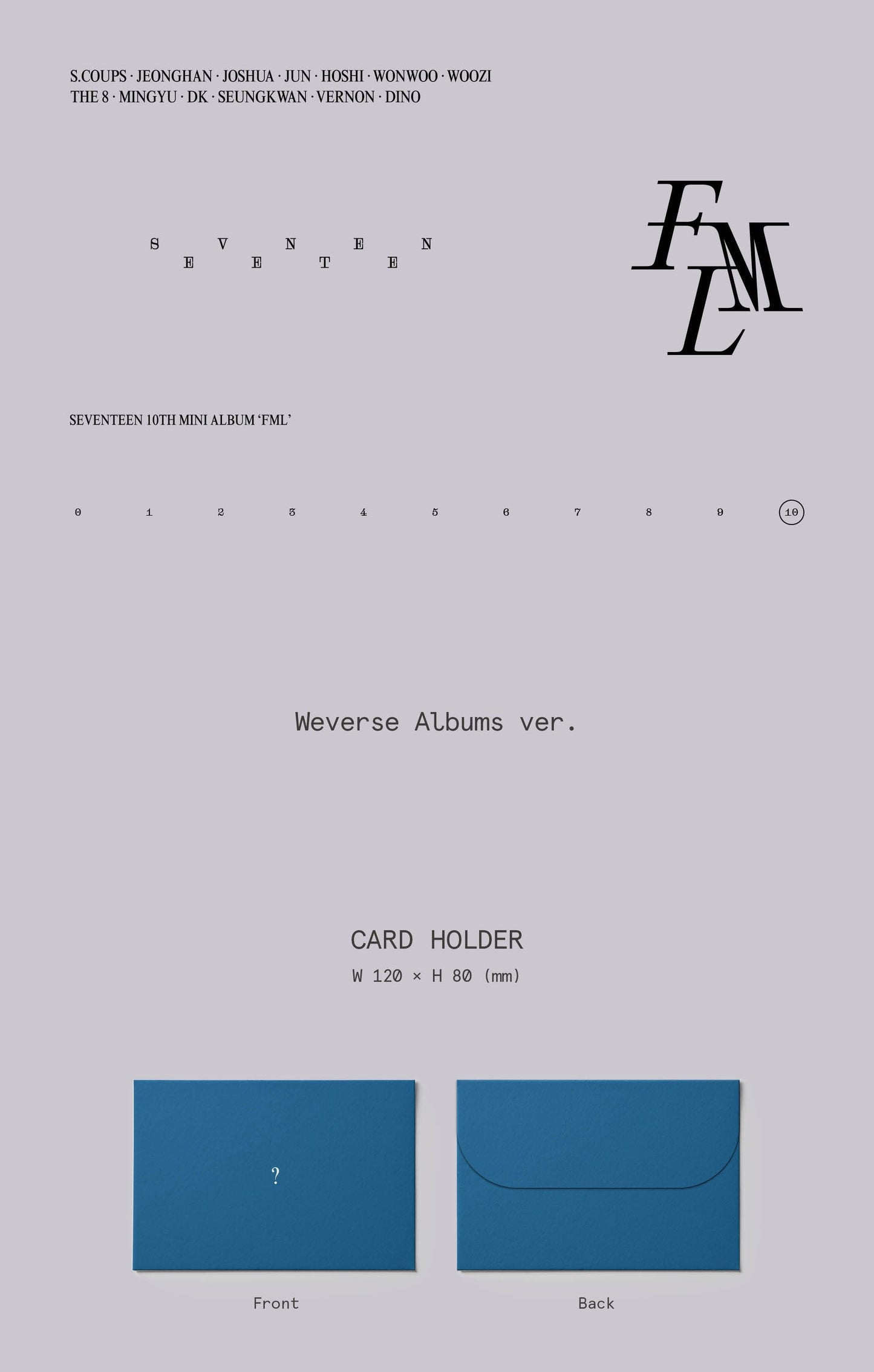 Seventeen Mini Album Vol. 10 - FML (Weverse Albums Ver.)