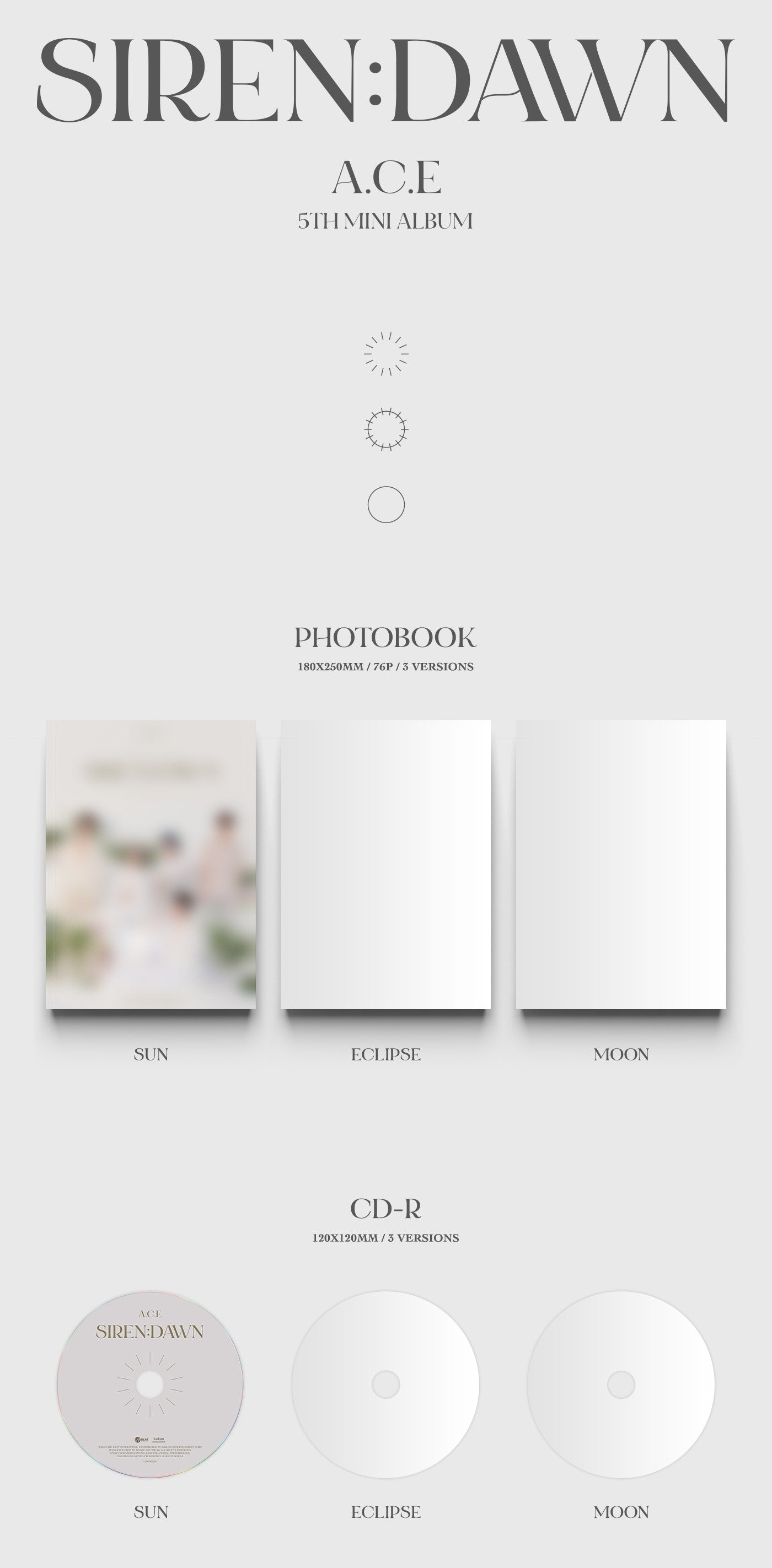 A.C.E Mini Album Vol. 5 - SIREN : DAWN (Random)