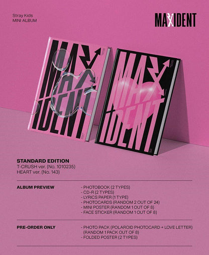 Stray Kids Mini Album - MAXIDENT (Standard Ver.) (Random)
