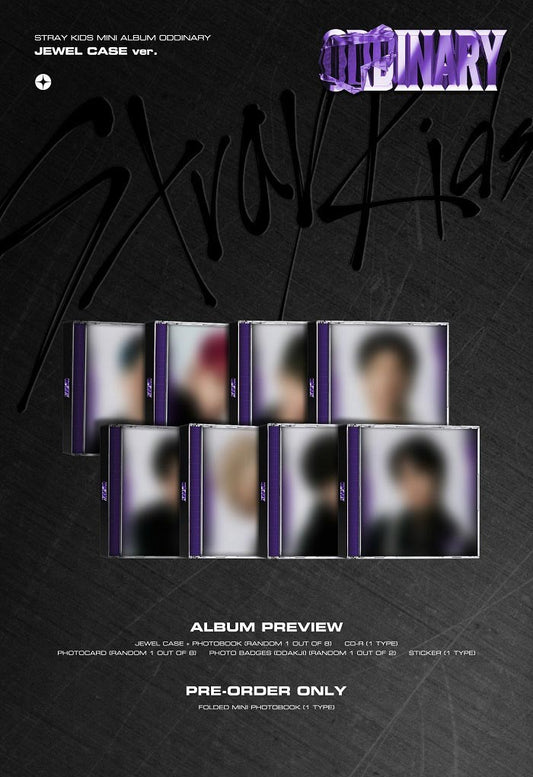 Stray Kids Mini Album - ODDINARY (Jewel Case Ver.) (Random)