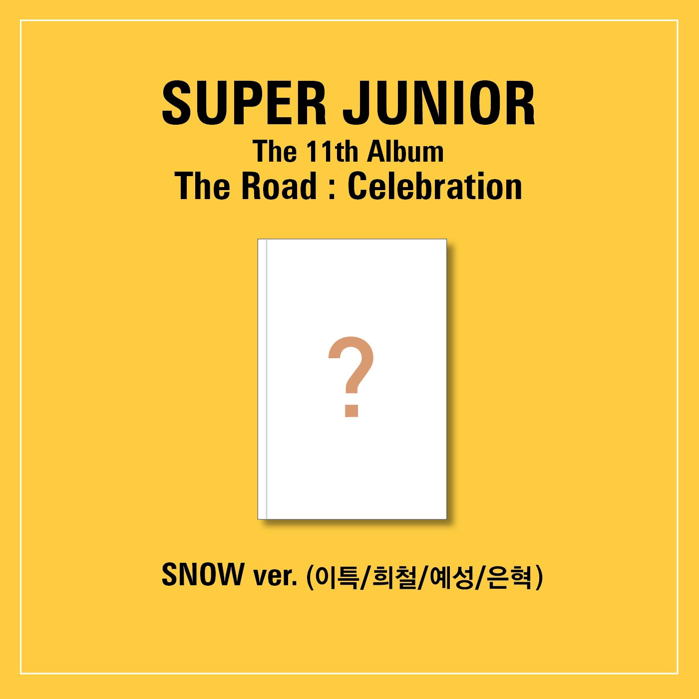 Super Junior Album Vol. 11 (Vol.2) - The Road  Celebration (Random.)