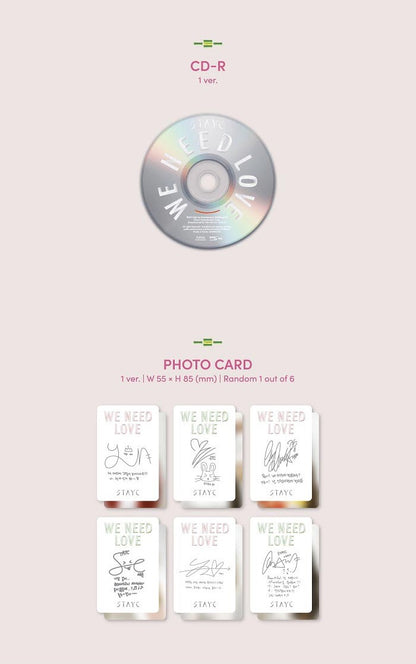 STAYC Single Album Vol. 3 - WE NEED LOVE (Digipack Ver.) (Limited Edition)