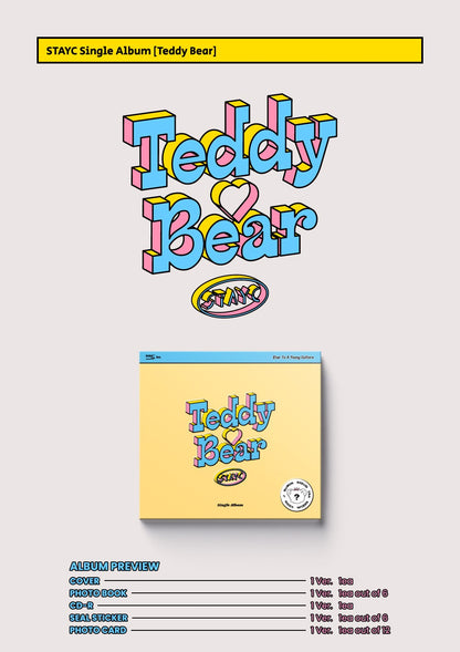 STAYC Single Album Vol. 4 - Teddy Bear (Digipack Ver.) (Random)