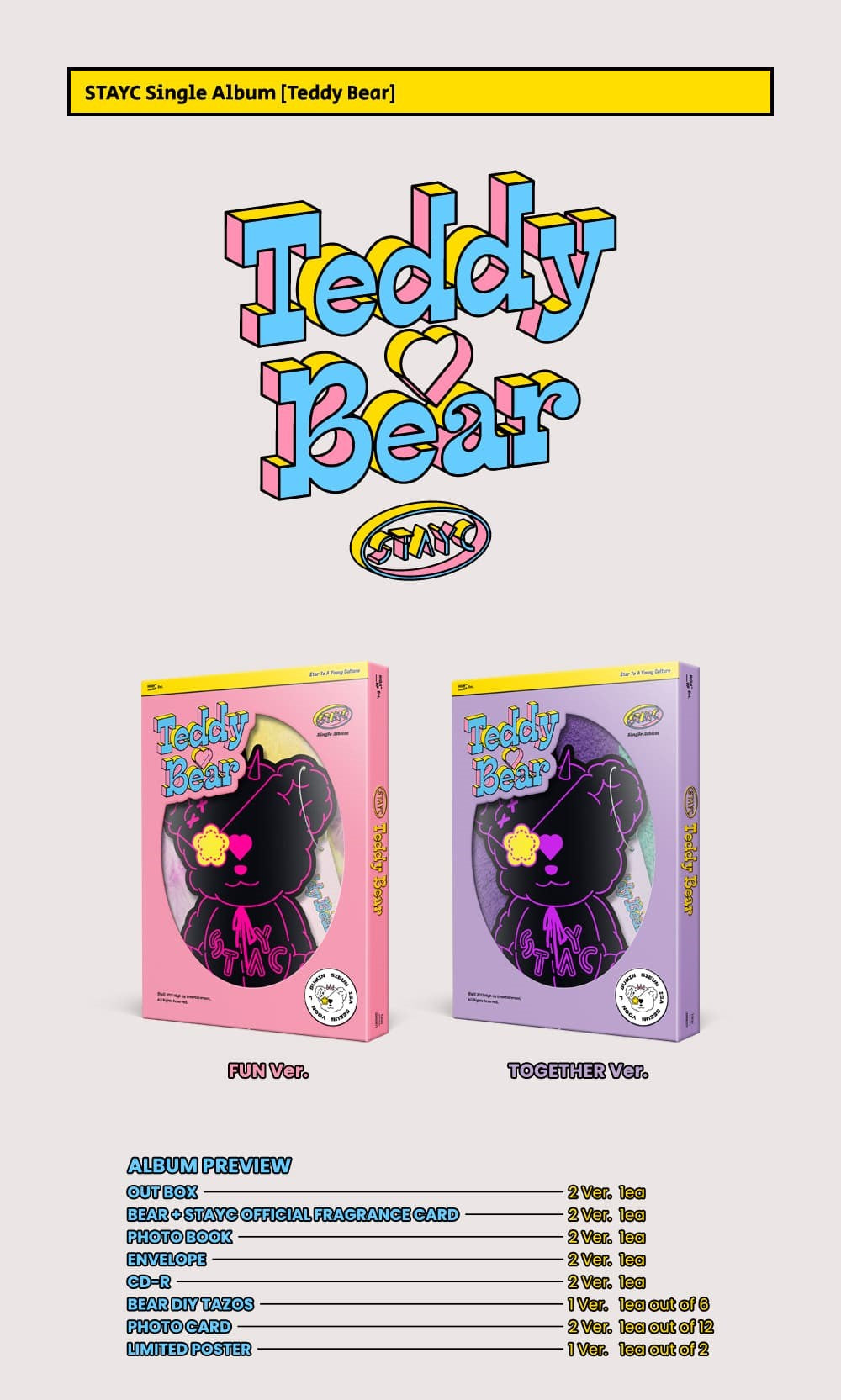 STAYC Single Album Vol. 4 - Teddy Bear (Random)