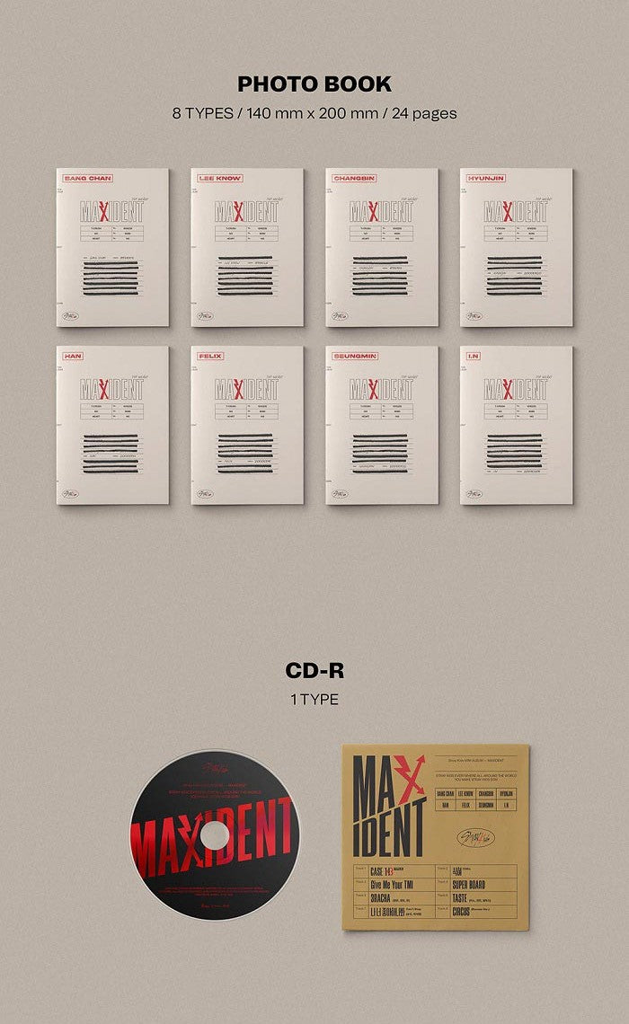 Stray Kids Mini Album - MAXIDENT (CASE Ver.) (Random)