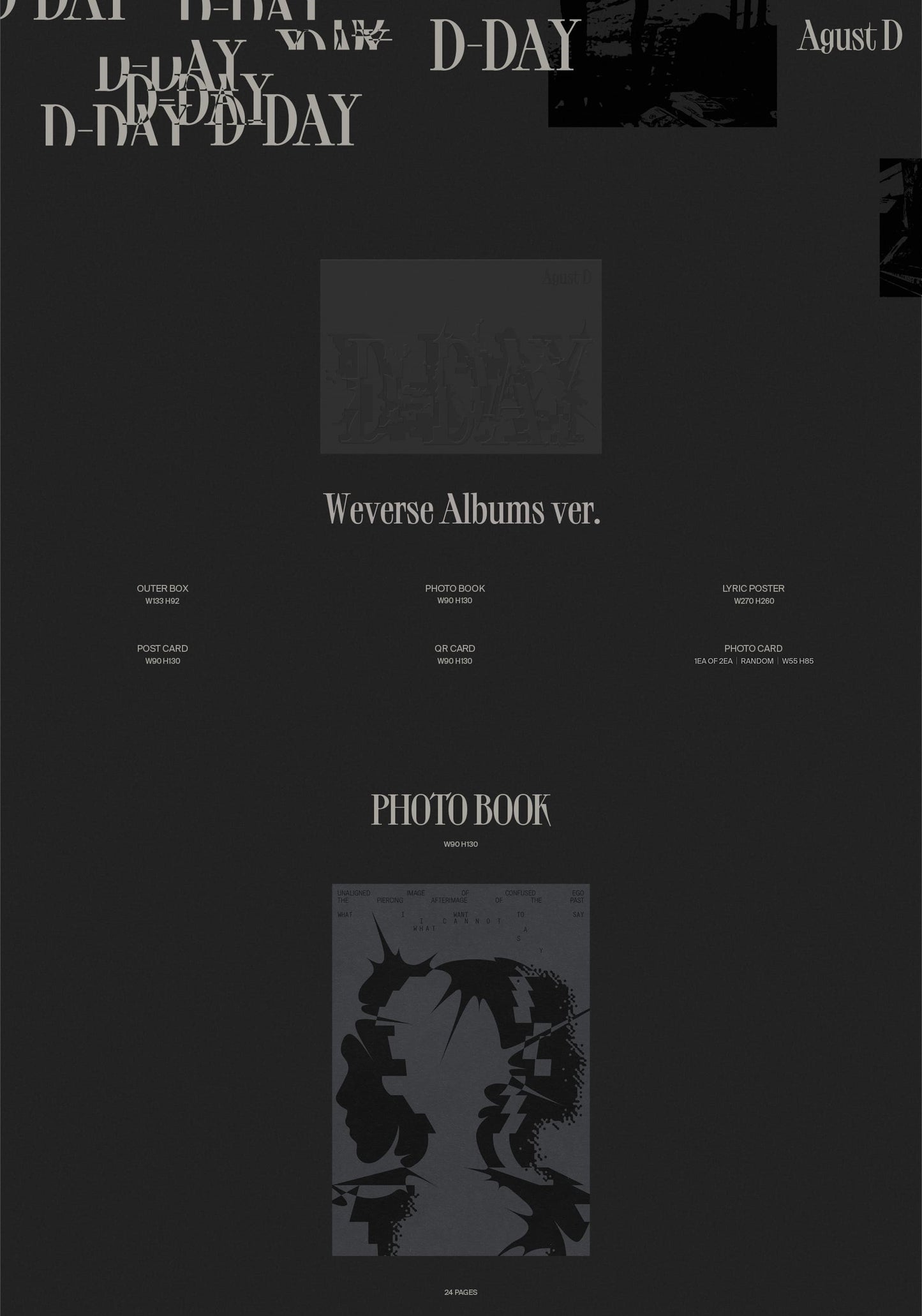 SUGA (Agust D) - D-DAY (Weverse Album)