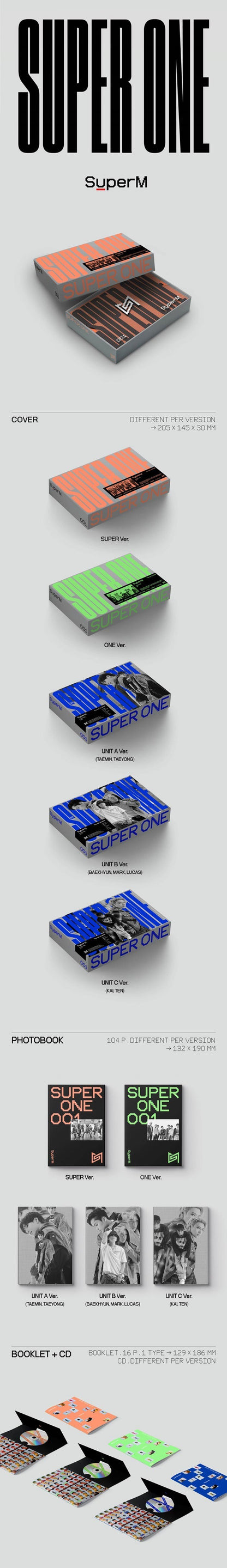 SuperM Album Vol. 1 - Super One (Random)