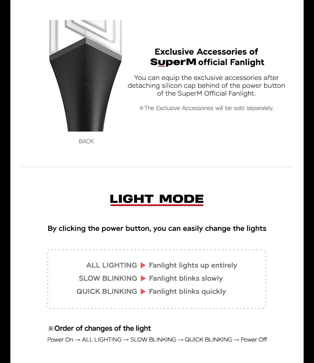 SuperM OFFICIAL FANLIGHT (LIGHT STICK)