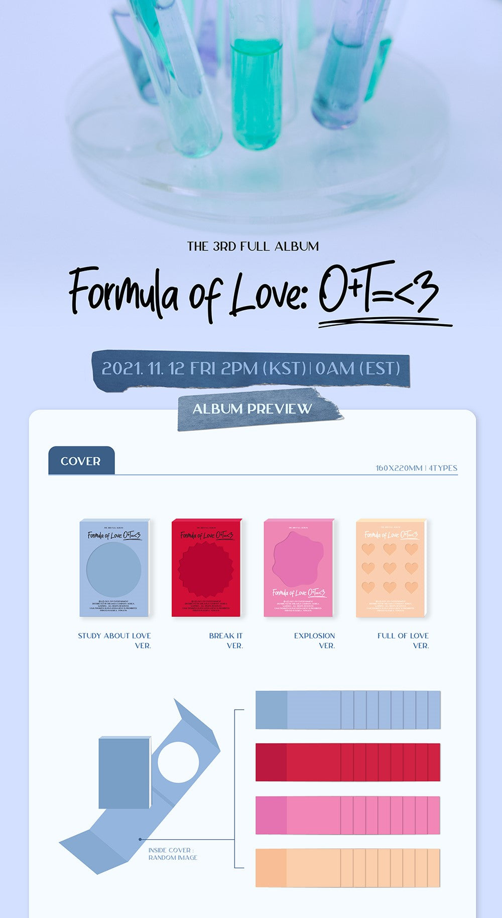 Twice Album Vol. 3 - Formula of Love [O+T=<3] (Random)