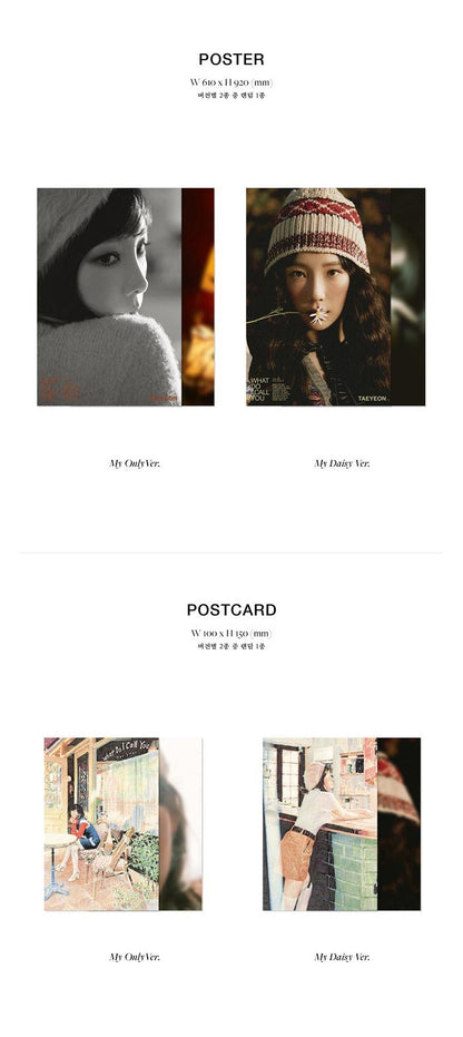 TAEYEON Mini Album Vol. 4 - What Do I Call You (Random)
