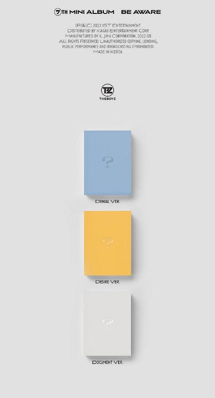 THE BOYZ Mini Album Vol. 7 - BE AWARE (Random)
