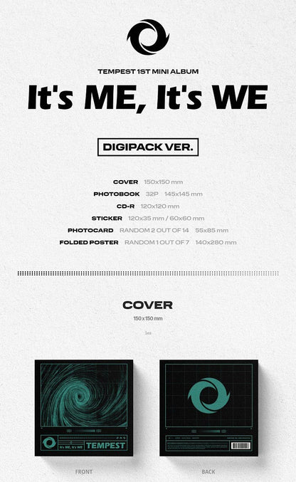 TEMPEST Mini Album Vol. 1 - It’s ME, It's WE (Digipack Ver.)