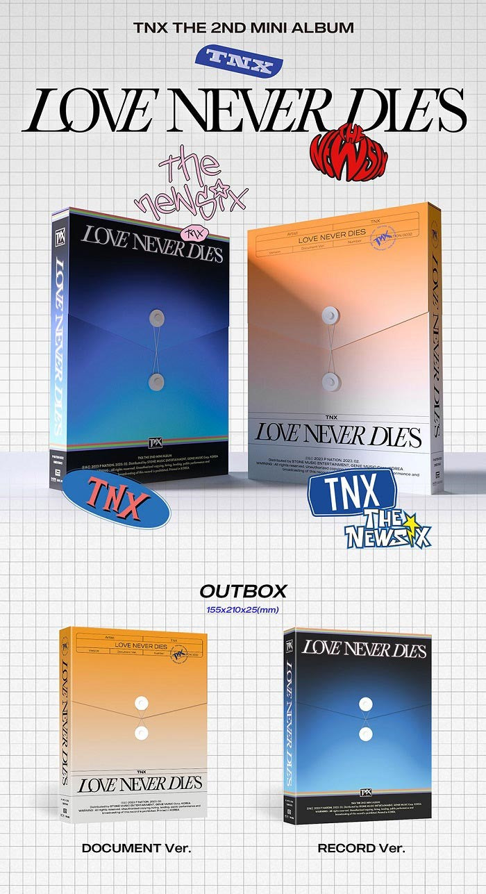 TNX Mini Album Vol. 2 - LOVE NEVER DIES (Random)